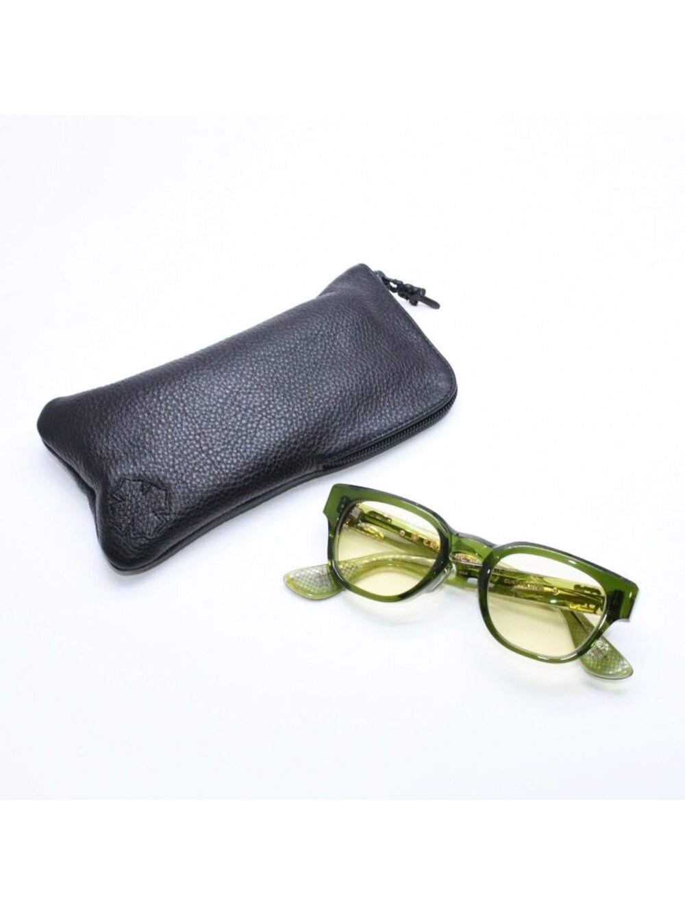 Chrome Hearts Cuntvoluted Sunglasses 49 Dagger Decoration BS Flare Clear Green